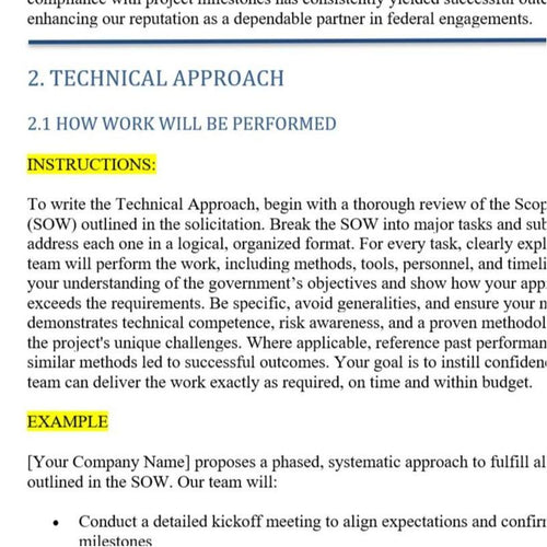 Government Contract Proposal Toolkit - Digital Document